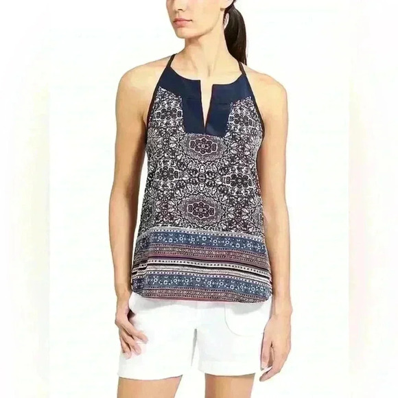 EUC | Athleta Medallion Dunes Tank | Iron Blue | Women’s Size S - Picture 2 of 9